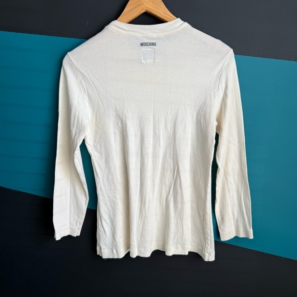 Moschino Long Sleeve Tee with Masterpiece Design - Picture 3 of 10